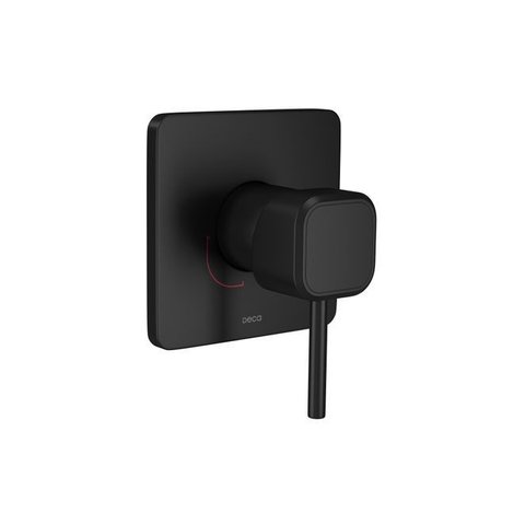 Acabamento Monocomando para Chuveiro Quadrado Black Matte Deca Cod: 4993.bl105.chu.mt