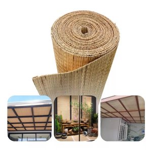 Esteira de Junco Natural 13mt X 1,10mt para Cobertura Decoração