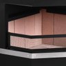 Lareira de Canto Média com Bordas em Aço Inox Fornos Pinhal 139-4 - 2