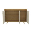 Ver imagem 7 de Aparador Buffet Retrô Quartzo 3 Portas e Prateleira Ajustável 