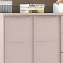 Ver imagem 7 de Jogo de quarto Pérola com guarda roupa 3 portas e 4 gavetas + cômoda 2 portas e 4 gavetas - Phoenix