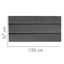Ver imagem 2 de Painel Estofada Argentina 195cm King Size para Cama Box Quarto Corino Cinza