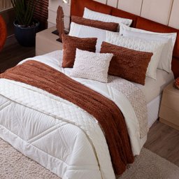 Cobertor Manta Zurique Trançado Avulso Casal - Dupla Face Mantinha Plush Fleece Sherpa Trançada Alto - 5