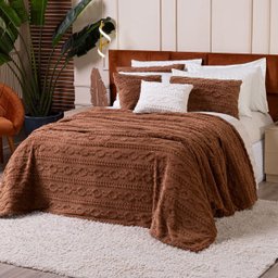 Cobertor Manta Zurique Trançado Avulso Casal - Dupla Face Mantinha Plush Fleece Sherpa Trançada Alto - 1