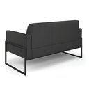 Ver imagem 5 de Sofá Namoradeira Base Industrial Alta Preto Marisa Corino D03 - D’Rossi