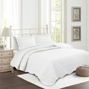 Ver imagem 1 de Kit Colcha Solteiro Camesa Ilusion Studio 160x230cm 2 Peças Branco