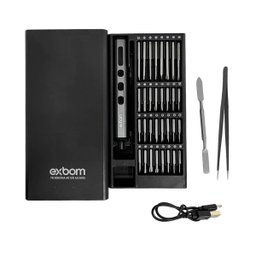 Kit Chave de Precisão Elétrica 68 em 1 sem Fio Recarregável Usb - 6
