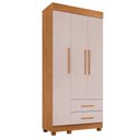 Ver imagem 1 de Guarda Roupa Copacabana New 3 Portas 2 Gavetas Benetil:cinamomo/off