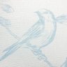 Papel de Parede Folhas e Pássaros Azul Vinilico Lavável+ Cola Inclusa - 2