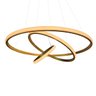 Luminaria Pendente 3 em 1 Led Perfil Lustre Aneis Infinito Aro Ajustavel Regulavel Iluminaçao Modern - 6