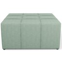 Ver imagem 3 de Puff Decorativo para Sala de Estar Quadrado Milano 90x90cm W01 Linho Verde Menta - Lyam Decor
