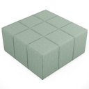 Ver imagem 5 de Puff Decorativo para Sala de Estar Quadrado Milano 90x90cm W01 Linho Verde Menta - Lyam Decor