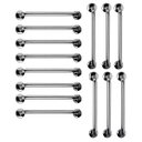 Ver imagem 1 de Barra de Apoio 60cm Aço Inox Kit 14 Unidades Criança Idoso Gestante Deficiente Banheiro Box Acessibi