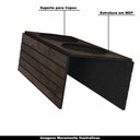 Ver imagem 2 de Kit 12 Esteiras Bandeja com Suporte para Copos para Sofá Mdf Tabaco - Gran Belo