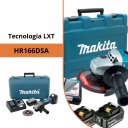 Ver imagem 2 de Esmerilhadeira DGA452RFE Makita 11.000RPM Maleta 2 Baterias 18V 3,0 Ah Disco Desbaste Punho Lateral