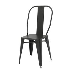 Conjunto Mesa Industrial em Aço Iron Tolix com 4 Cadeiras Preta - 2
