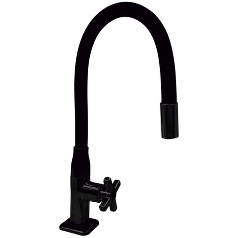 Torneira para Cozinha com 1/4 de Volta com Tubo Preto de Mesa - 774337 - Stoc