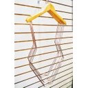 Ver imagem 1 de Kit Cabide Silhueta Adulto Madeira Rose 5 Unid