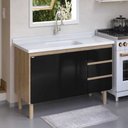 Ver imagem 3 de Gabinete de Cozinha 116cm Preto - Rorato