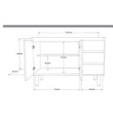 Ver imagem 1 de Gabinete de Cozinha 116cm Preto - Rorato