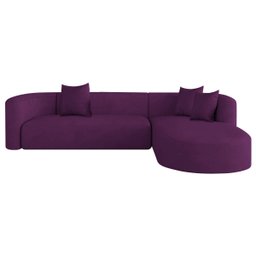 Sofá Modular Celinne Luxuoso Sala de Estar Decoração Luxo 265cm Suede - 1