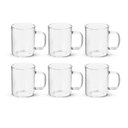 Ver imagem 1 de Jogo de 6 Xícaras de Vidro 270ml – Conjunto Café e Chá Elegance