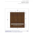 Ver imagem 4 de Painel para Tv de até 65 Polegadas Leme Pintura Ripado Cinamomo com Off White