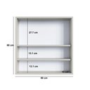 Ver imagem 5 de Espelheira para Banheiro 2 Portas 60cm Budapest Branco - Art In Móveis