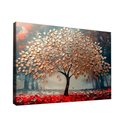 Ver imagem 1 de Quadro Decorativo Árvore Dourada com Lindas Folhas 180x105cm Borda Infinita