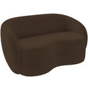 Ver imagem 1 de Sofá 3 Lugares 160cm Sala de Estar Living Oscar K01 Veludo Marrom - Lyam Decor
