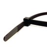 Kit 100 Unidades Abraçadeira Nylon Preta 3,5x280mm Fixação de Tubos Organização de Cabos Fertak - 3