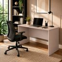 Ver imagem 3 de Escrivaninha Retangular Arizona Moderno sem Gavetas MDF 115cm Off White