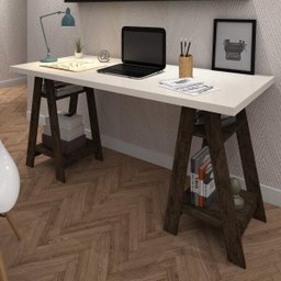 Escrivaninha Cavalete 4 Prateleiras 135cm Hawaii Yescasa - 1