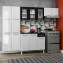 Ver imagem 1 de Cozinha Compacta Aço Topázio 3pçs Branco Preto