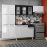 Cozinha Compacta Aço Topázio 3pçs Branco Preto - 1