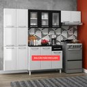 Ver mais imagens de Cozinha Compacta Aço Topázio 3pçs Branco Preto