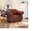 Ver imagem 5 de Poltrona Chesterfield Luís Xv Clássica Capitonê Retrô - Marrom