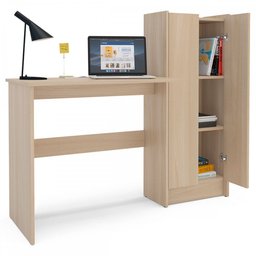 Mesa Escrivaninha Manaus 2 Portas 2 Prateleiras Legno Salinas - Politorno - 3