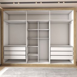 Guarda-roupa Casal Severo 6 Portas 6 Gavetas - Panorama Móveis - 5
