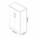 Ver imagem 5 de Sapateira 2 Portas Alaska Branco/New