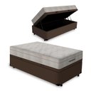 Ver imagem 1 de Cama Box Baú Solteiro + Colchão de Molas Ensacadas Ortobom Airtech Springpocket 88cm