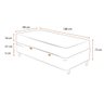 Cama Box Baú Solteiro + Colchão de Molas Ensacadas Ortobom Airtech Springpocket 88cm - 2