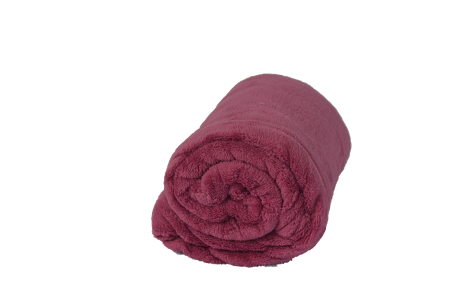 Cobertor Microfibra Bebê Liso Borgonha - Rose - Bebê