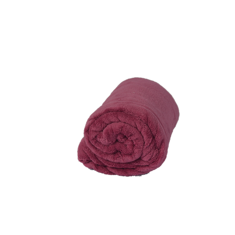 Cobertor Microfibra Bebê Liso Borgonha - Rose - Bebê