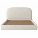 Ver imagem 7 de Cama Casal Flutuante com Cabeceira 140cm Aura W01 Linho Cru - Lyam Decor