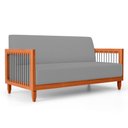 Ver imagem 1 de Sofá Varanda Samoa Madeira Maciça 02 Lugares com Cordas Náutica Linho Cinza - Desk Design