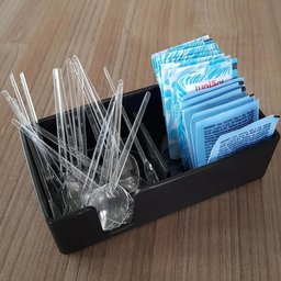 Kit 6 Porta Sachês para Lanchonete Confeitaria Restaurante Organizador Açúcar Adoçante Preto - 2 Kit 6 Porta Sachês para Lanchonete Confeitaria Restaurante Organizador Açúcar Adoçante Preto - 2