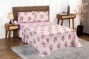 Ver imagem 2 de Jogo de Lençol King 4 Peças 180 Fios Algodão Estampado:floral-lilas