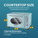 Ver imagem 7 de Elite Gourmet Eto3300m Toaster Oven Vintage 50’s Diner 8-slice Menta