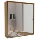 Ver imagem 2 de Guarda Roupa Casal com Espelho 2 Portas de Correr MDF Luminum Belmax Álamo